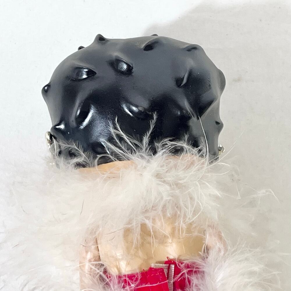 Vintage Betty Boop Fashion Doll Red Dress White Feathers Precious Kids 1998 - Picture 8 of 15